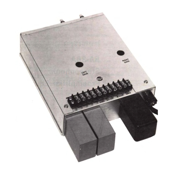 RCA BA-36A Instructions Manual
