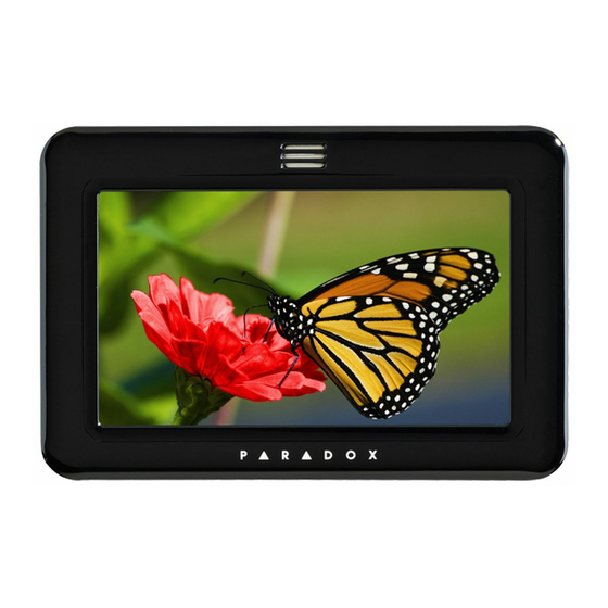 Paradox TM50 Touch Quick Install Manual