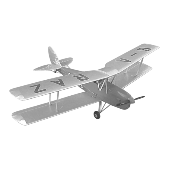 Green R/C Model Airplanes Tiger Moth Instruction Manual
