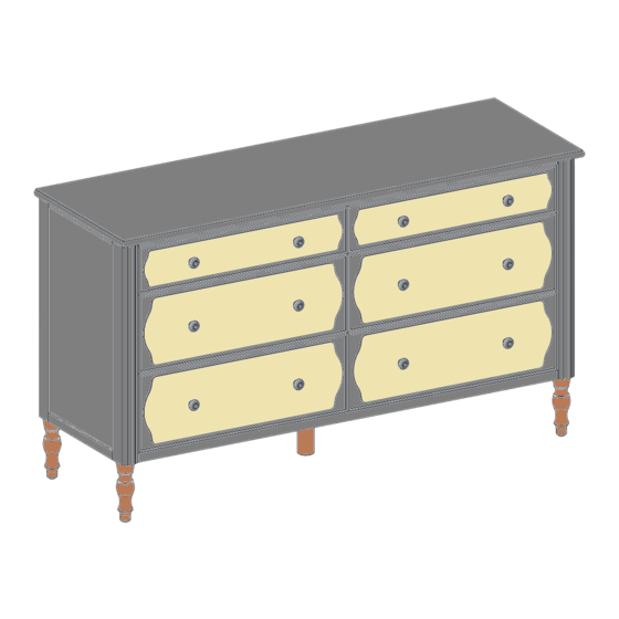 pottery barn kids Georgia Cane XW Dresser Manual