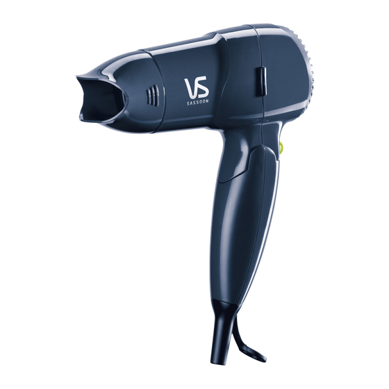 VS Sassoon VSLE821A Instruction Booklet