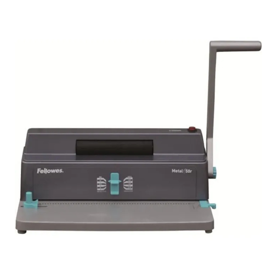 Fellowes Metal 50r Instructions Manual