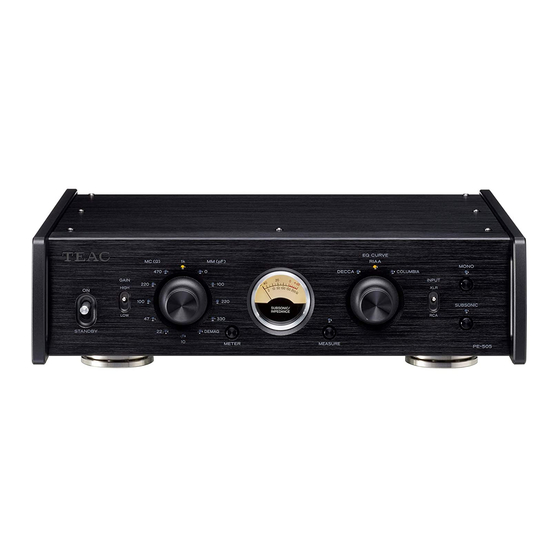 Teac PE-505B Owner's Manual