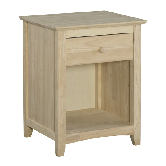 Whitewood Furniture BD-7001 Assembly Instructions