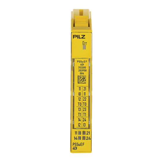 Pilz PSSu E F PS Operating Manual