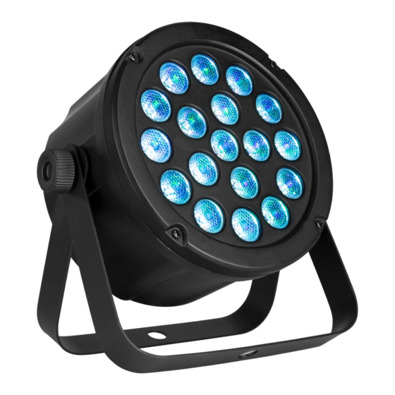 Beamz FlatPAR 12 x 3W TRI-LED IR Instruction Manual