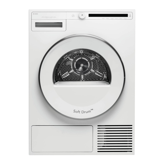 Asko T2082H Instructions For Use Manual
