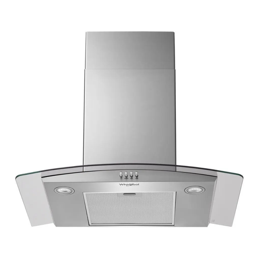 Whirlpool WVW51UC0LS, WVW51UC6LS 36" Curved Glass Wall Mount Range