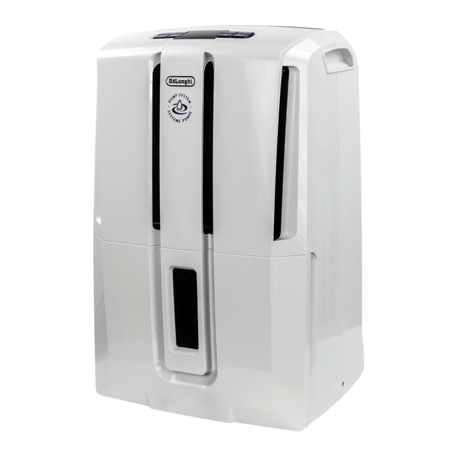 DeLonghi DDX45E DDX Series Energy Star Dehumidifier Manual