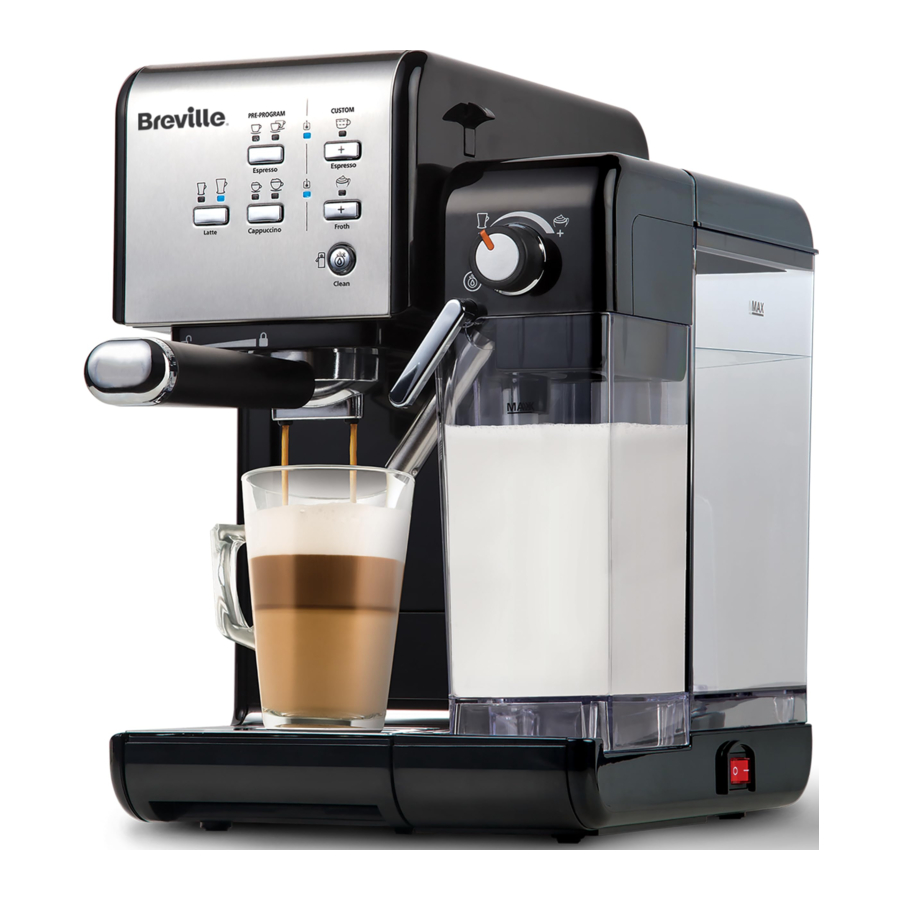 Breville COFFEEHOUSE VCF107/VCF108/VCF109 Espresso and