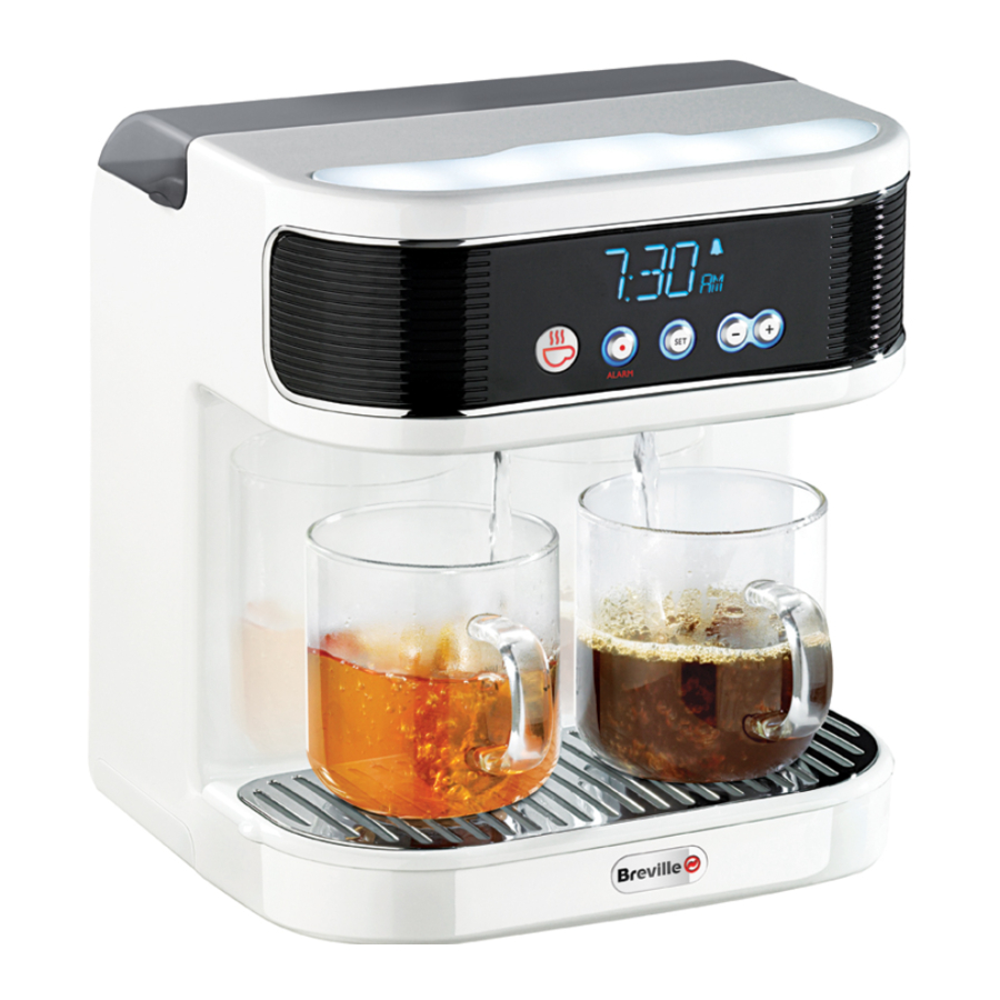 Breville Wake Cup VCF042 Bedside Hot Drinks Maker Manual ManualsLib