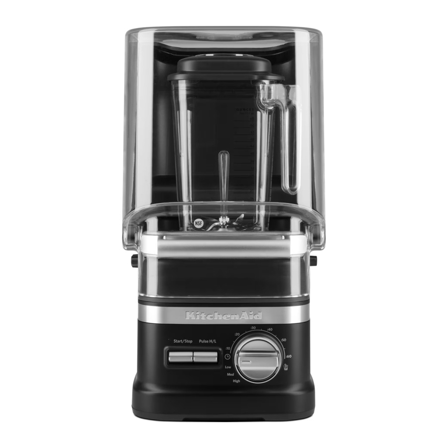 KitchenAid NSF KSBC1B2 Certified Commercial Enclosure Blender Manual