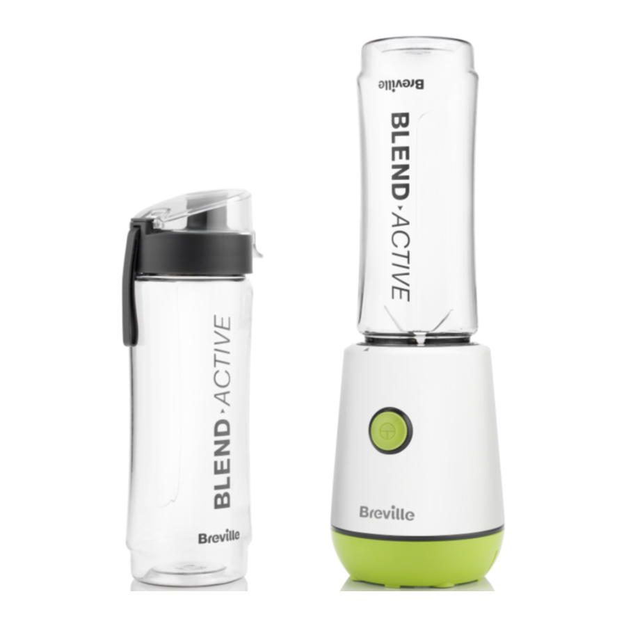 Breville BLEND ACTIVE VBL246 - Personal Blender Manual | ManualsLib