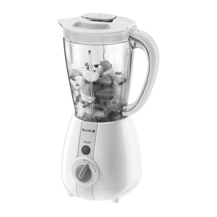Breville VBL074 Simplicity 500W Blender Manual ManualsLib