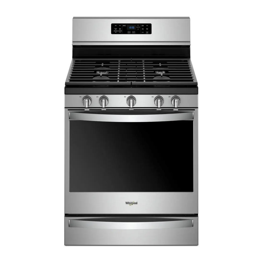 Whirlpool WFG775H0HZ - 5.8 cu. ft. Freestanding Gas Range Manual ...