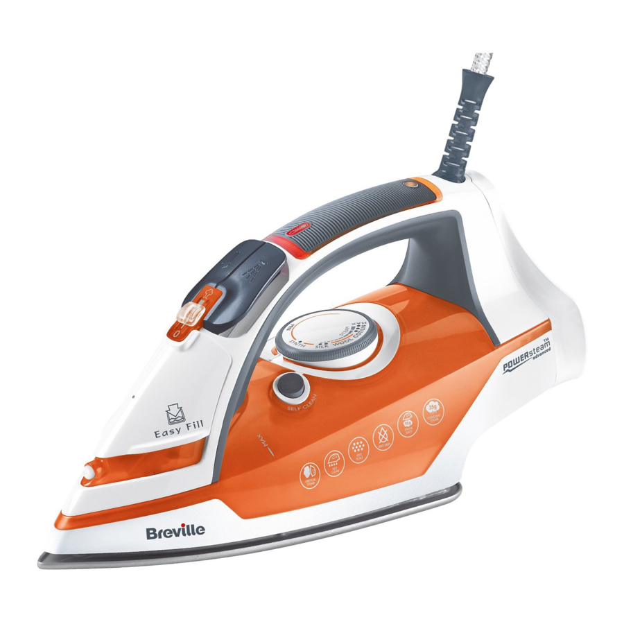 Breville Power Steam VIN358 2200W Steam Iron Manual ManualsLib