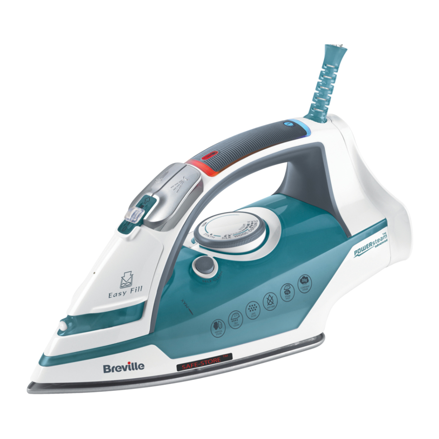 Breville Power Steam VIN311 2400W Steam Iron Manual ManualsLib