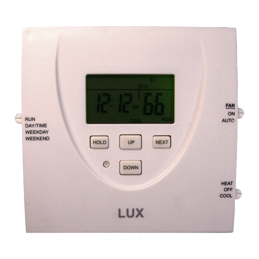 LUX LP0511D 5/2Day Programmable Thermostat Manual ManualsLib