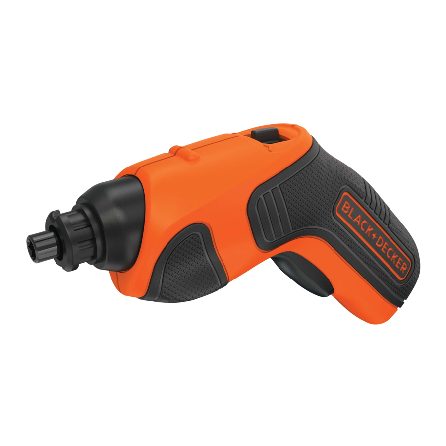 Black Decker BDCS20 LITHIUM ION SCREWDRIVER Manual ManualsLib