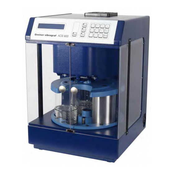 HK Greiner Vibrograf ACS 900 Manual