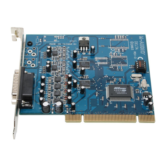 M-Audio Delta 44 Quick Start Manual