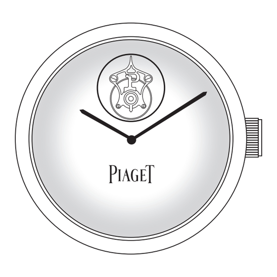 Piaget 600D Instructions For Use Manual