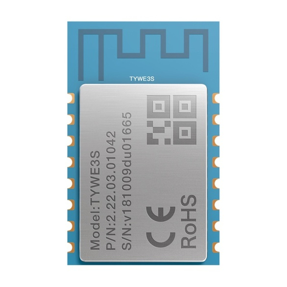 TUYA TYWE3S Communications Instructions