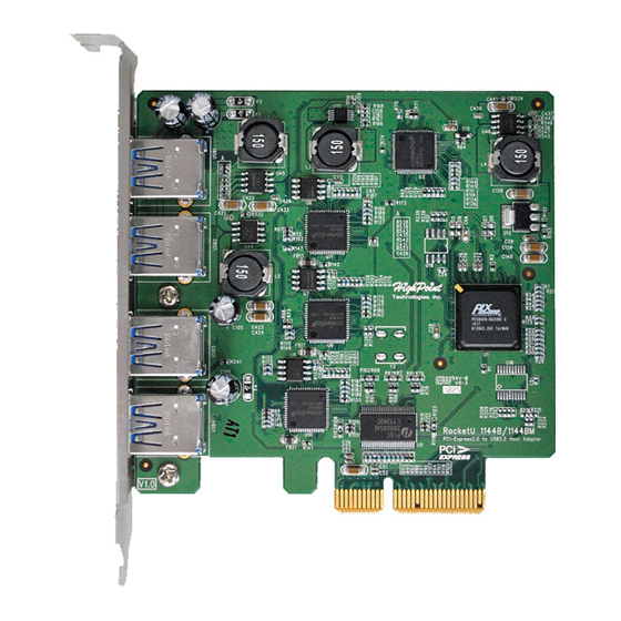 HighPoint RocketU 1144B User Manual