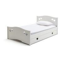 Argos Home Mia Single bed Hearts & Drw. White 2572141 Quick Start Manual