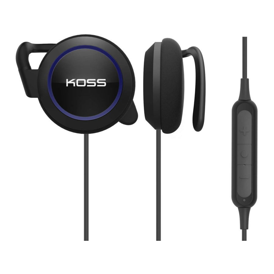 Koss BT221i Headphones Manual ManualsLib