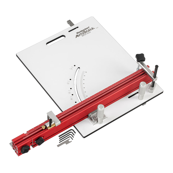 Woodpeckers AUTOSCALE MITER SLED Owner's Manual