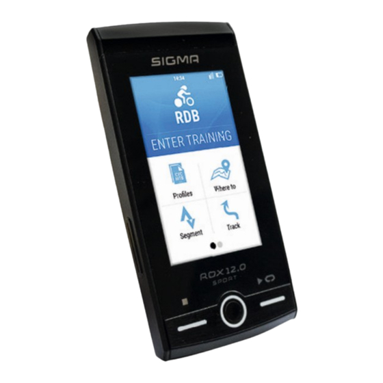 Sigma ROX 12.0 User Manual