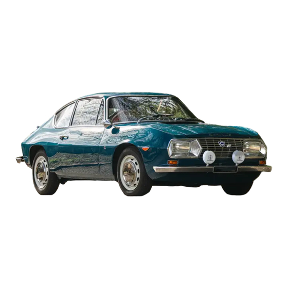 Lancia Fulvia Coupe Instruction Book