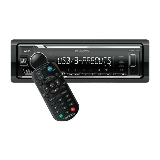 Kenwood KMM-106 Instruction Manual