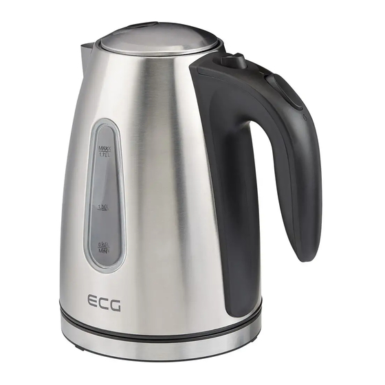 ECG RK 1750 Electric Kettle Manuals