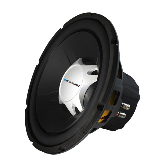 Blaupunkt VELOCITY POWER MPW 5-12 Operating And Installation Instructions
