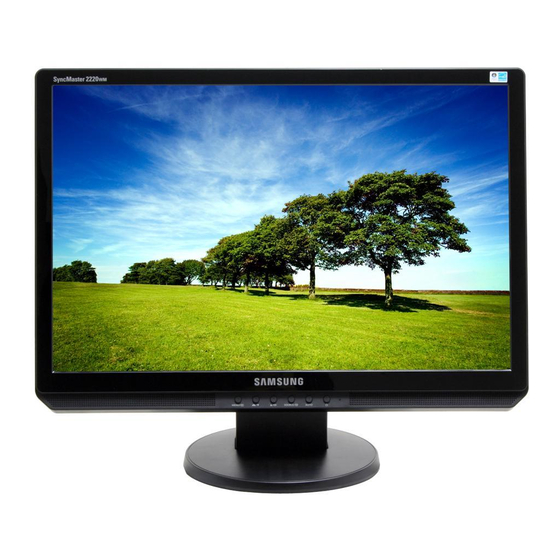 Samsung 2220WM - SyncMaster - 22" LCD Monitor Service Manual
