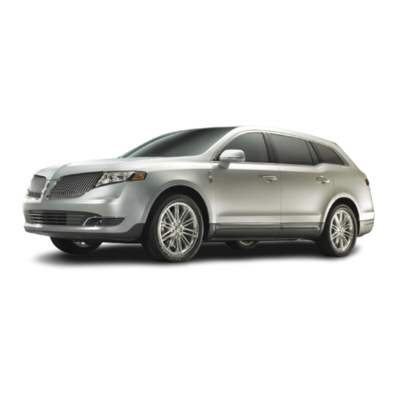Lincoln MKT Quick Reference Manual