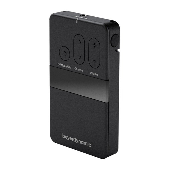 Beyerdynamic UNITE RP Quick Start Manual