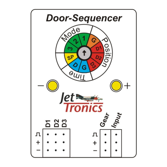 Jet Tronics Door-Sequencer Quick Start Manual