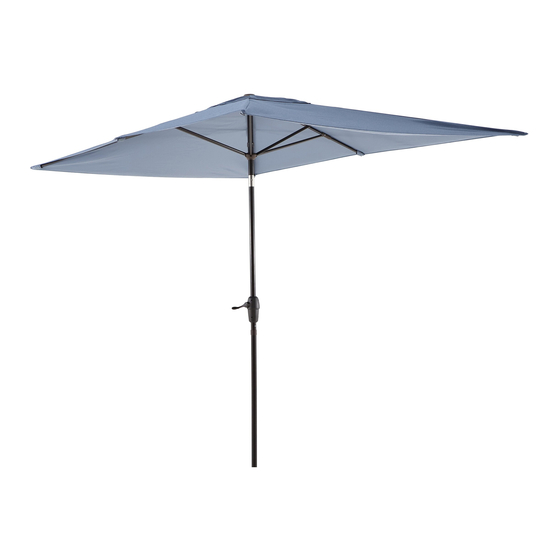 LF allen+roth SERENA PARK MARKET UMBRELLA UCS165033B Quick Reference Manual