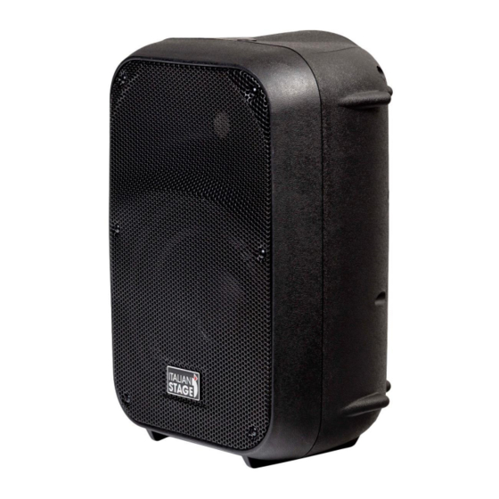 User Manuals: ITALIAN STAGE IS SPX08A Speaker System