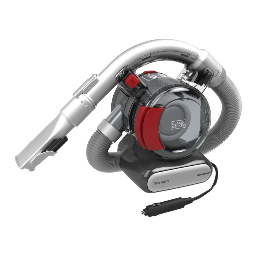 Black Decker Flex BDH1200FVAV Car Handheld Vacuum Manual