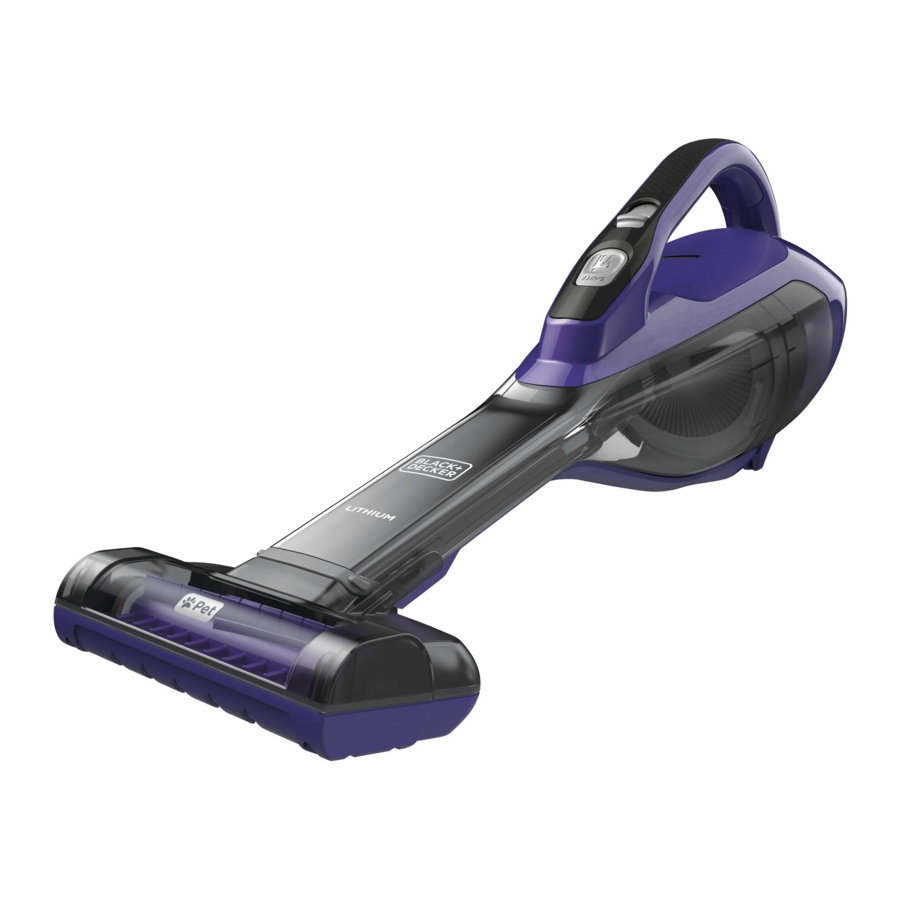 Black Decker HLVA325JP BP Dustbuster AdvancedClean Pet