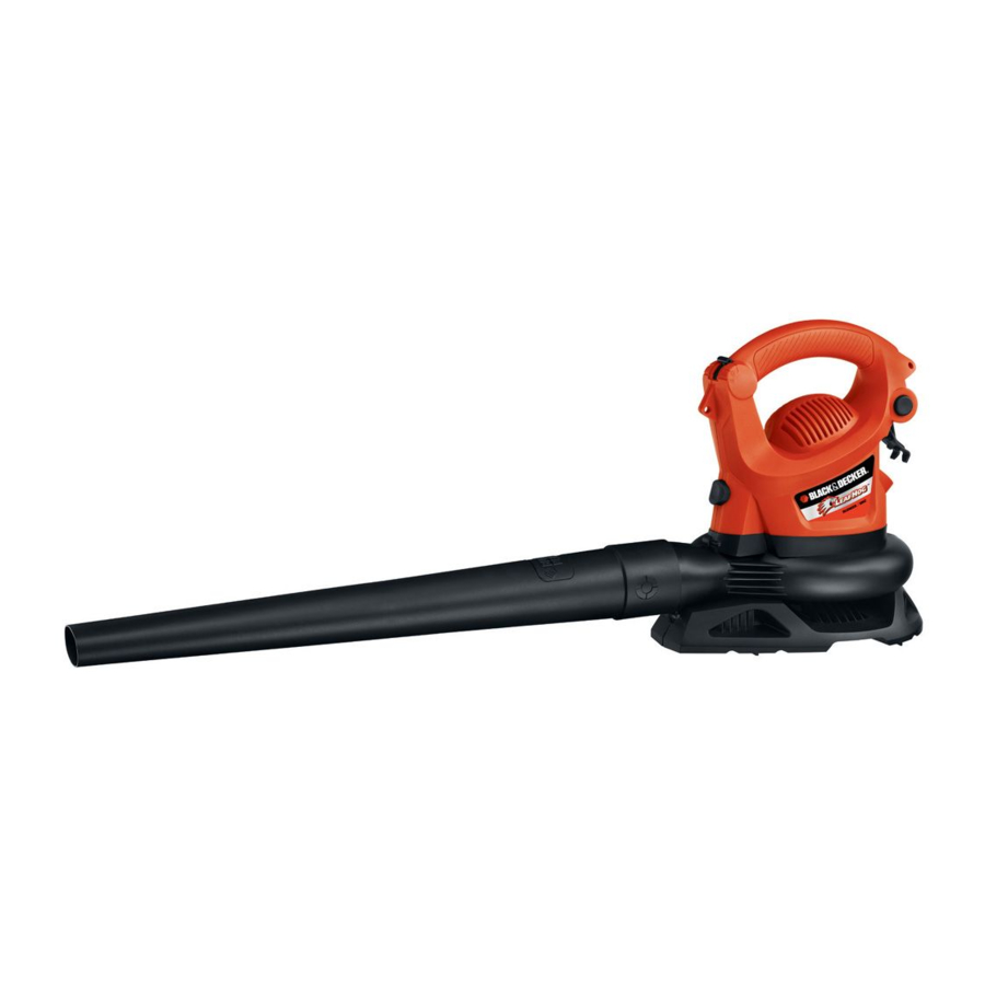 Black Decker LEAF HOG BV4000 Electric Leaf Blower Manual