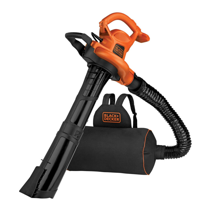 Black Decker BEBL7000 3 in 1 Electric Leaf Blower Leaf Vacuum