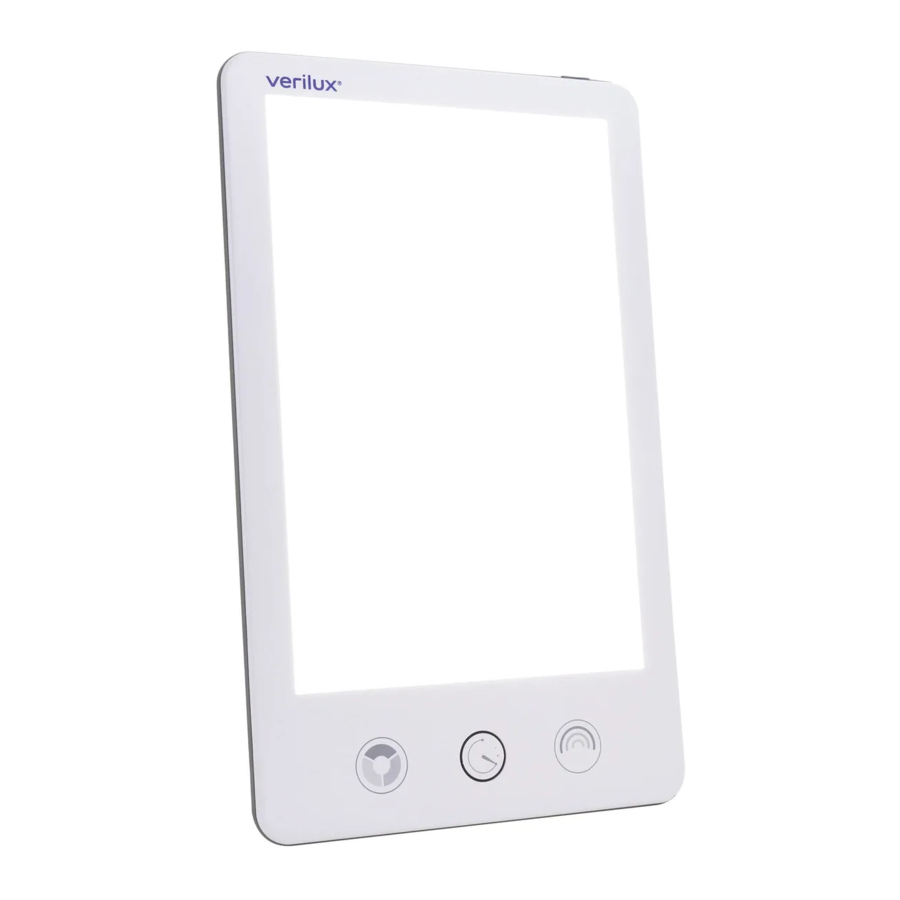VeriLux HappyLight Luxe VT43 Light Therapy Lamp Manual ManualsLib