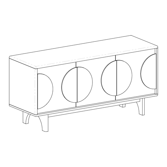 Zuiver Sideboard Groove 3 Doors Assembly Instructions Manual