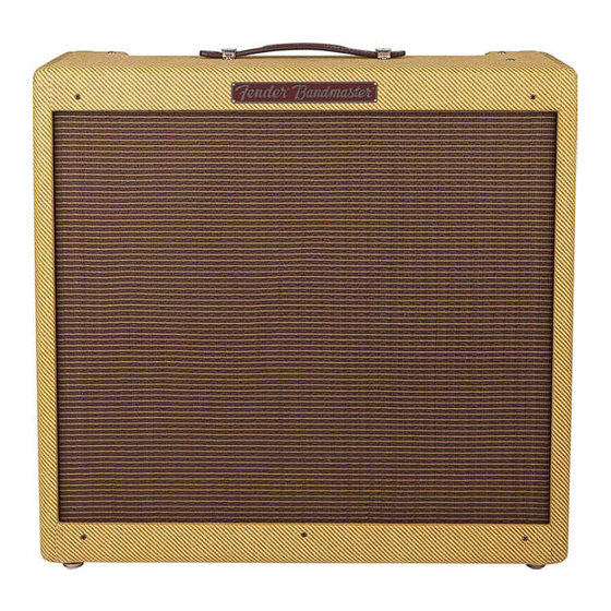 Fender '57 Bandmaster Owner's Manual