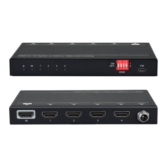 VivoLink VLHDMISP1X4 HDMI Splitter Manuals